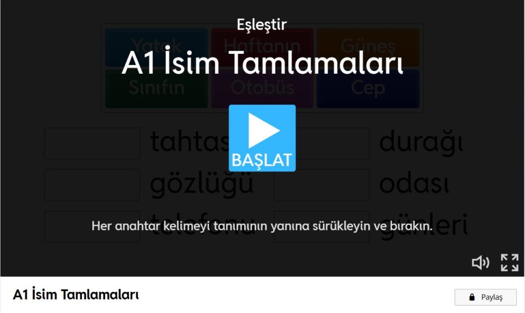 a1 İsim tamlamaları