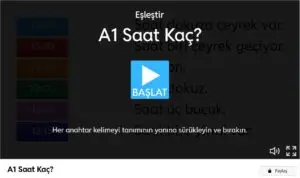 a1 saat kaç